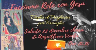 Veglia di preghiera per le famiglie Veglia di preghiera per le famiglie