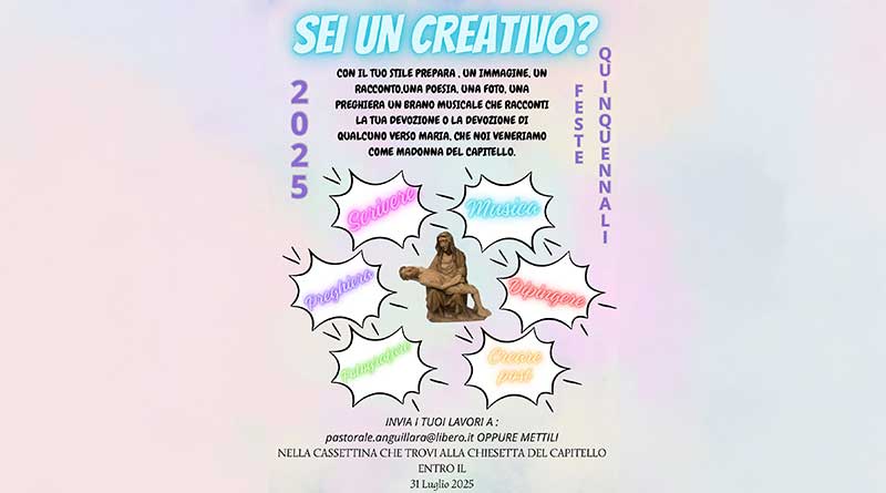 La tua creatività per le Feste Quinquennali