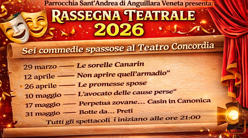 TUTTI A TEATRO – Teatro Concordia Anguillara Veneta
