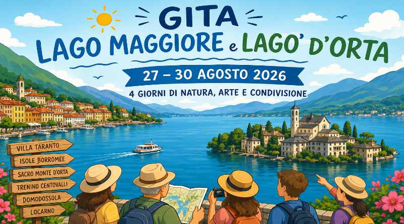 Gita al Lago Maggiore e Lago d’Orta dal 27 al 30 agosto 2026